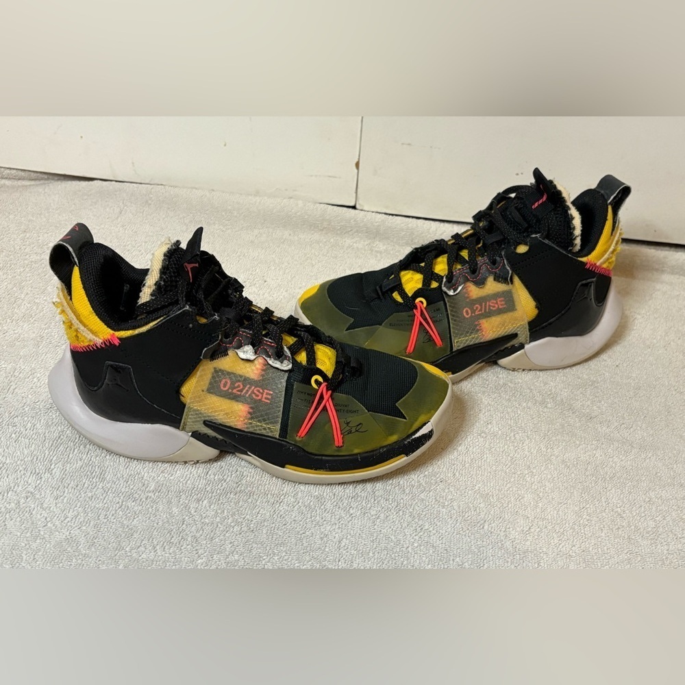 Nike Boys Jordan Why Not Zer0.2 SE CK0494-002 Multicolor Basketball Shoes Sz 4Y